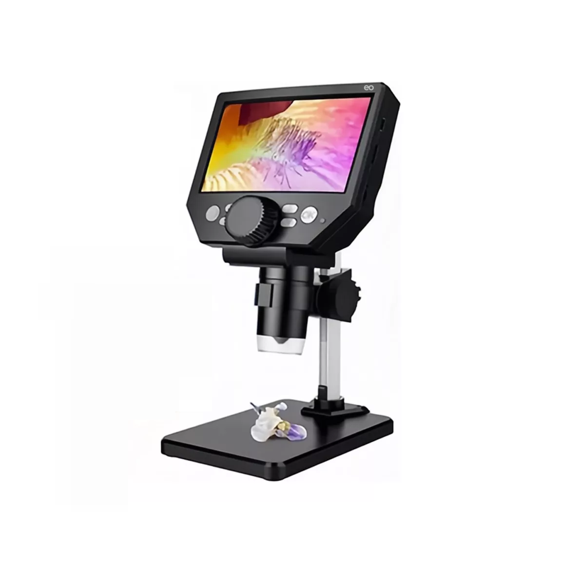 Microscopio Electrónico Académico Con Pantalla Lcd Eo Safe Imports Esi-13031 Negro