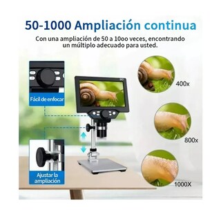 Foto 3 | Microscopio Electrónico Académico Con Pantalla Lcd Eo Safe Imports Esi-13031 Negro