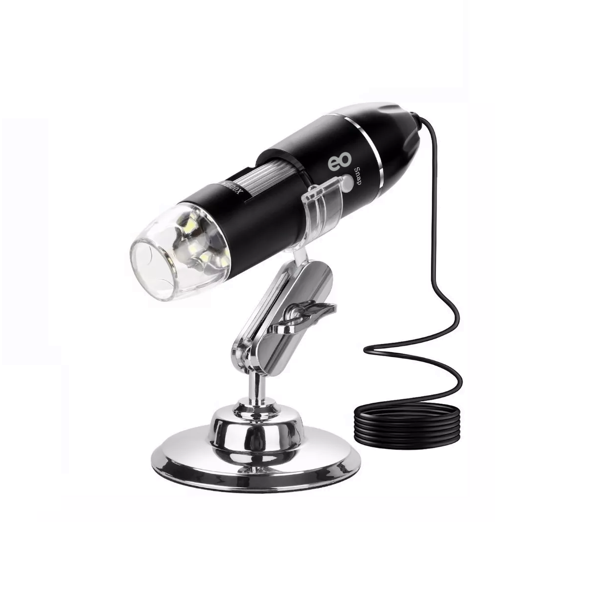 Foto 2 pulgar | 3 En 1 Microscopio Digital Usb 1600x Zoom Optico Hd 8 Leds Eo Safe Imports Esi-3435-1 Negro