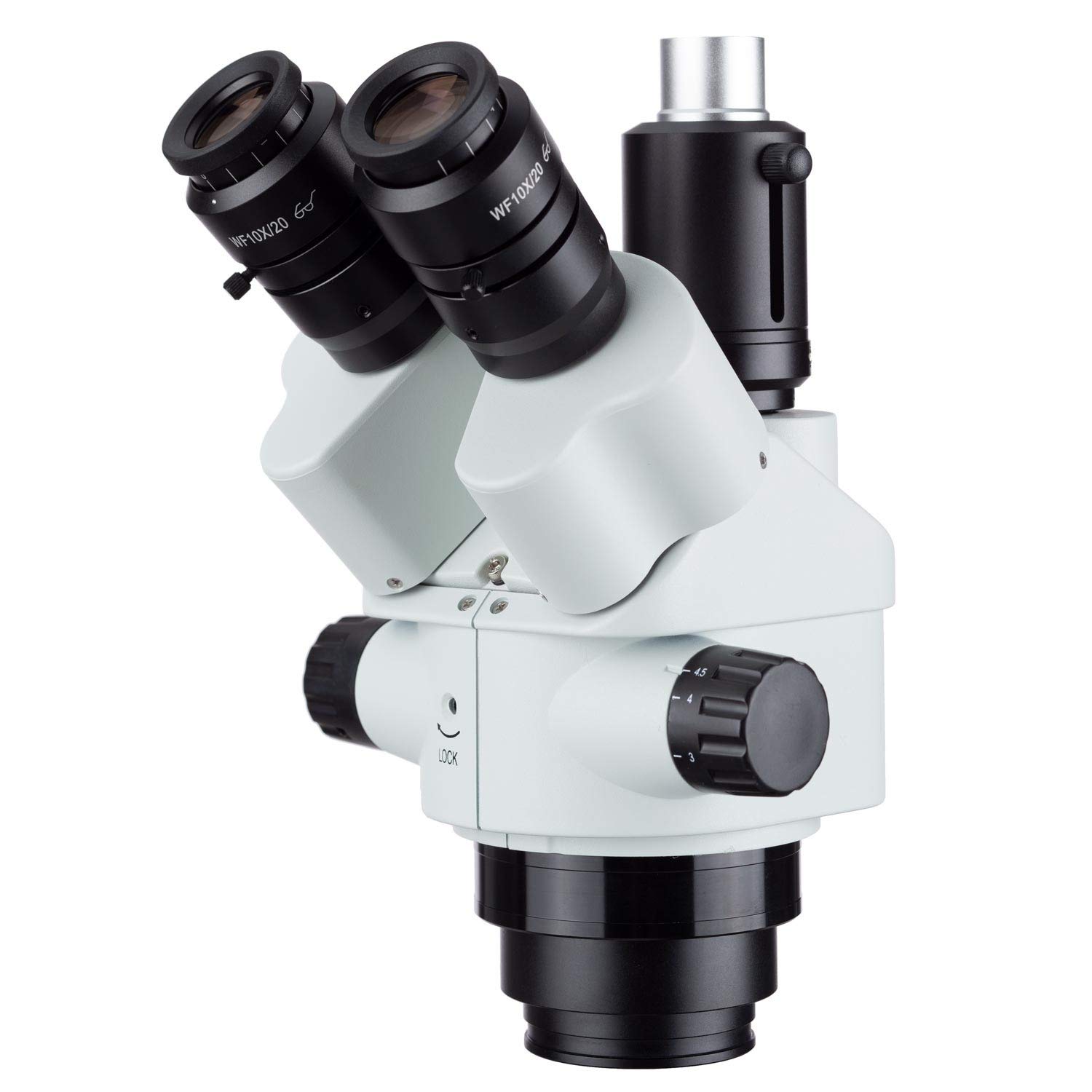 Microscopio Amscope Sm745ntp 7x-45x Trinocular De Enfoque Simultáneo - Venta Internacional.