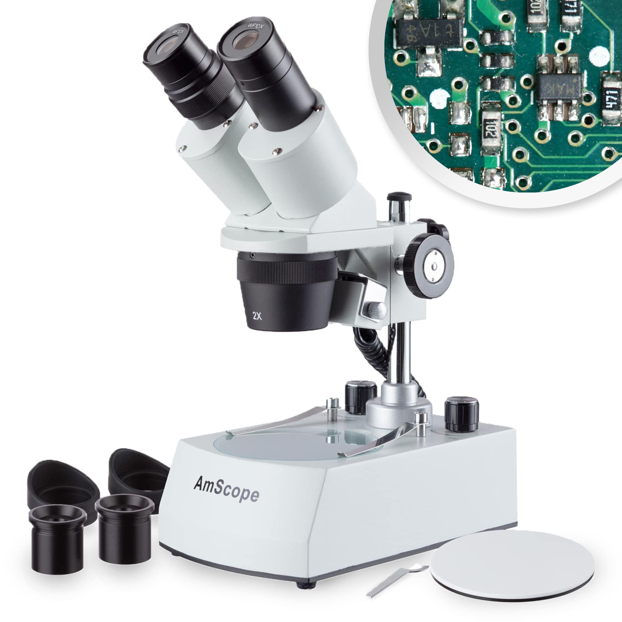 Foto 2 pulgar | Microscopio Estéreo Amscope Se306r-p-led 20x Y 40x - Venta Internacional.