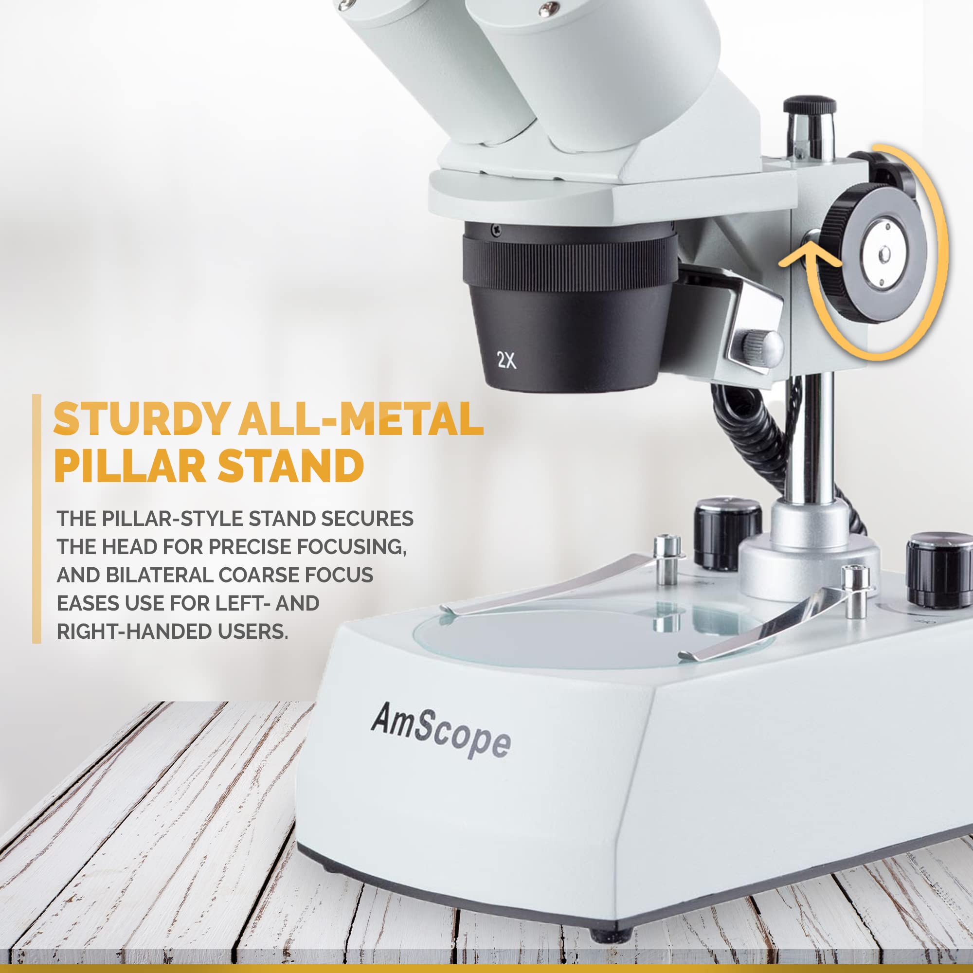 Foto 6 | Microscopio Estéreo Amscope Se306r-p-led 20x Y 40x - Venta Internacional.