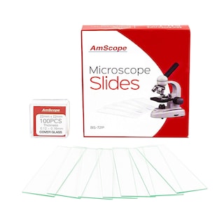 Foto 3 | Portaobjetos Y Cubierta Para Microscopio, Máscopio De Vidrio, 72 Diapositivas, 100 Cubreobjetos - Venta Internacional.