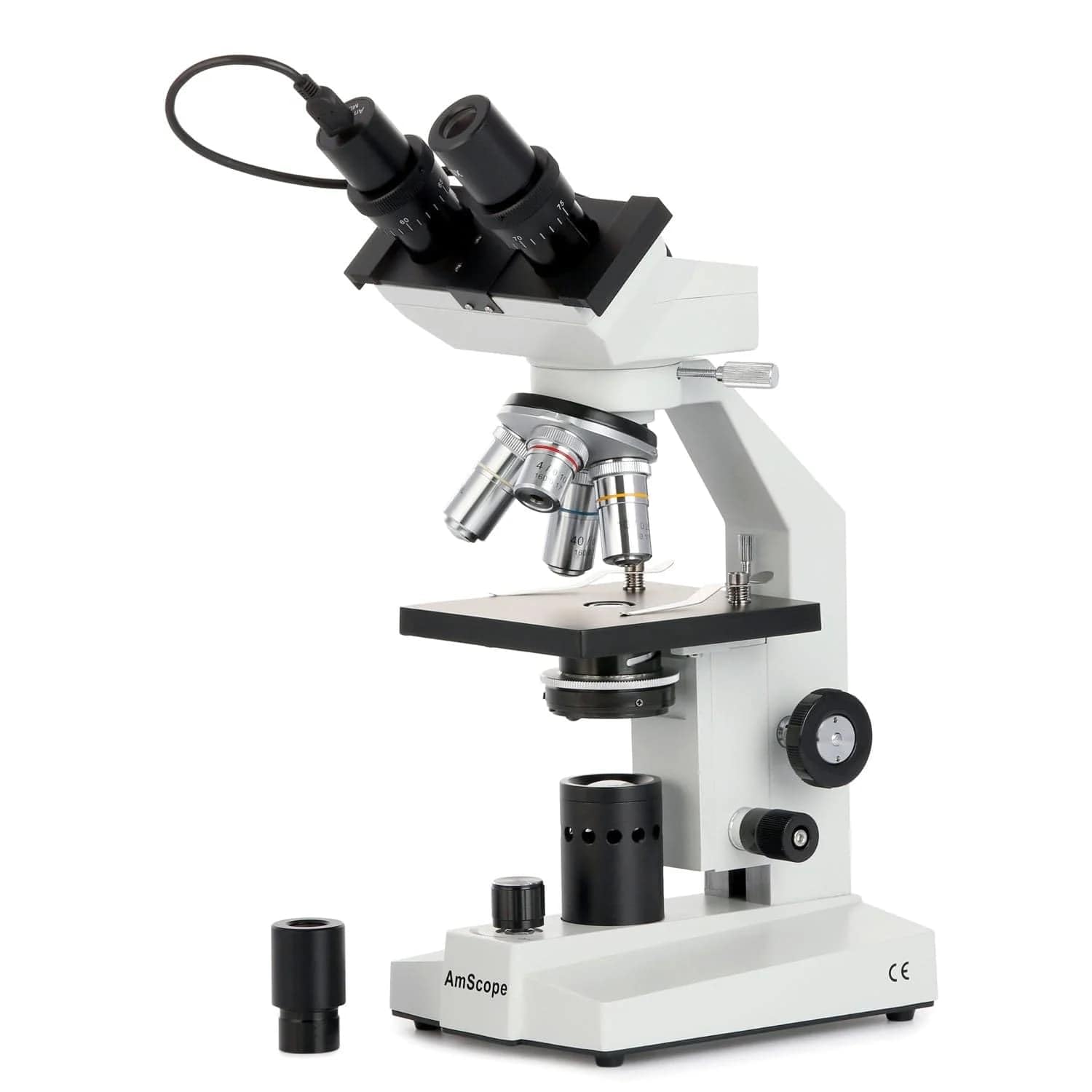 Foto 3 pulgar | Microscopio Binocular Compuesto Amscope B100-led 40x-1000x - Venta Internacional.