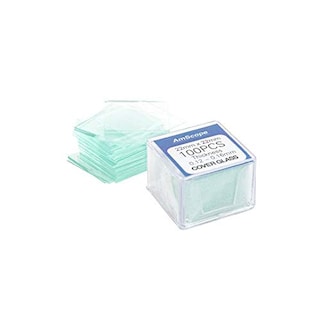 Foto 4 | 100 Diapositivas En Blanco Para Microscopios Amscope Con 100 Cubiertas De Vidrio - Venta Internacional.