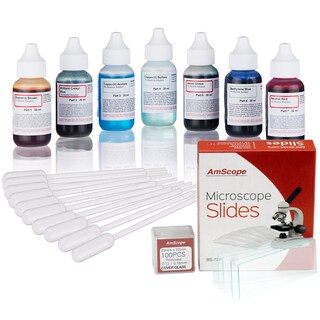 Foto 1 | Kit De Tinción Microscope Vital Para Células Vivas Amscope Con Portaobjetos - Venta Internacional.