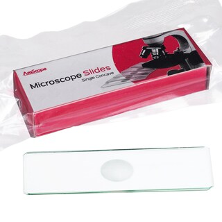 Foto 1 | Portaobjetos De Microscopio Amscope Bs-c12 De Depresión Única Cóncavos - Venta Internacional.