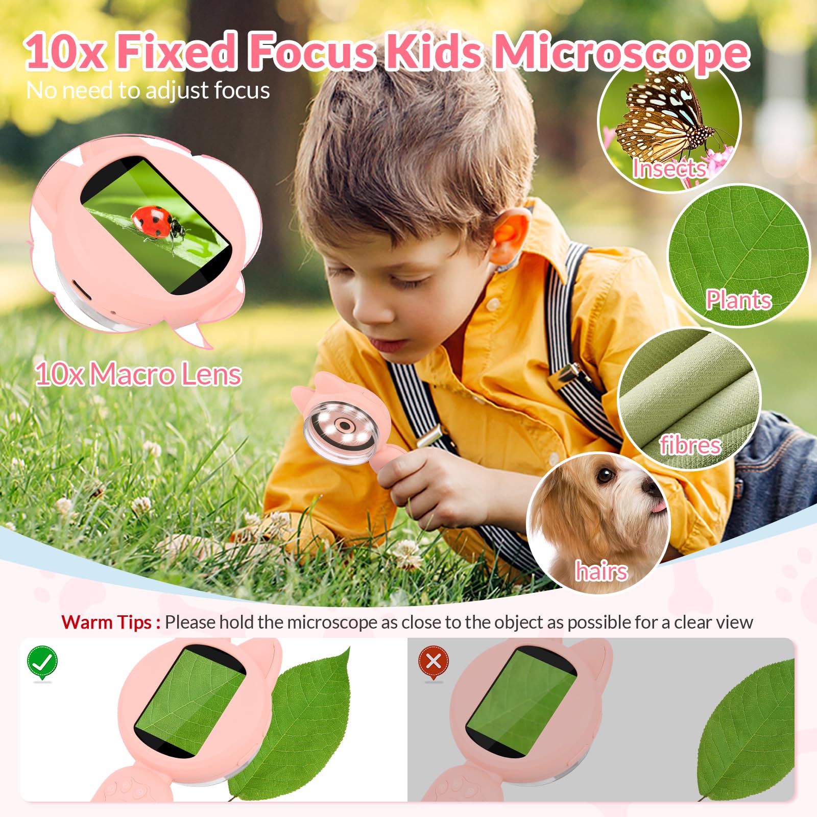 Foto 3 pulgar | Microscopio Portátil Mafiti Mini Pocket Para Niños Con Aumento De 10x - Venta Internacional.