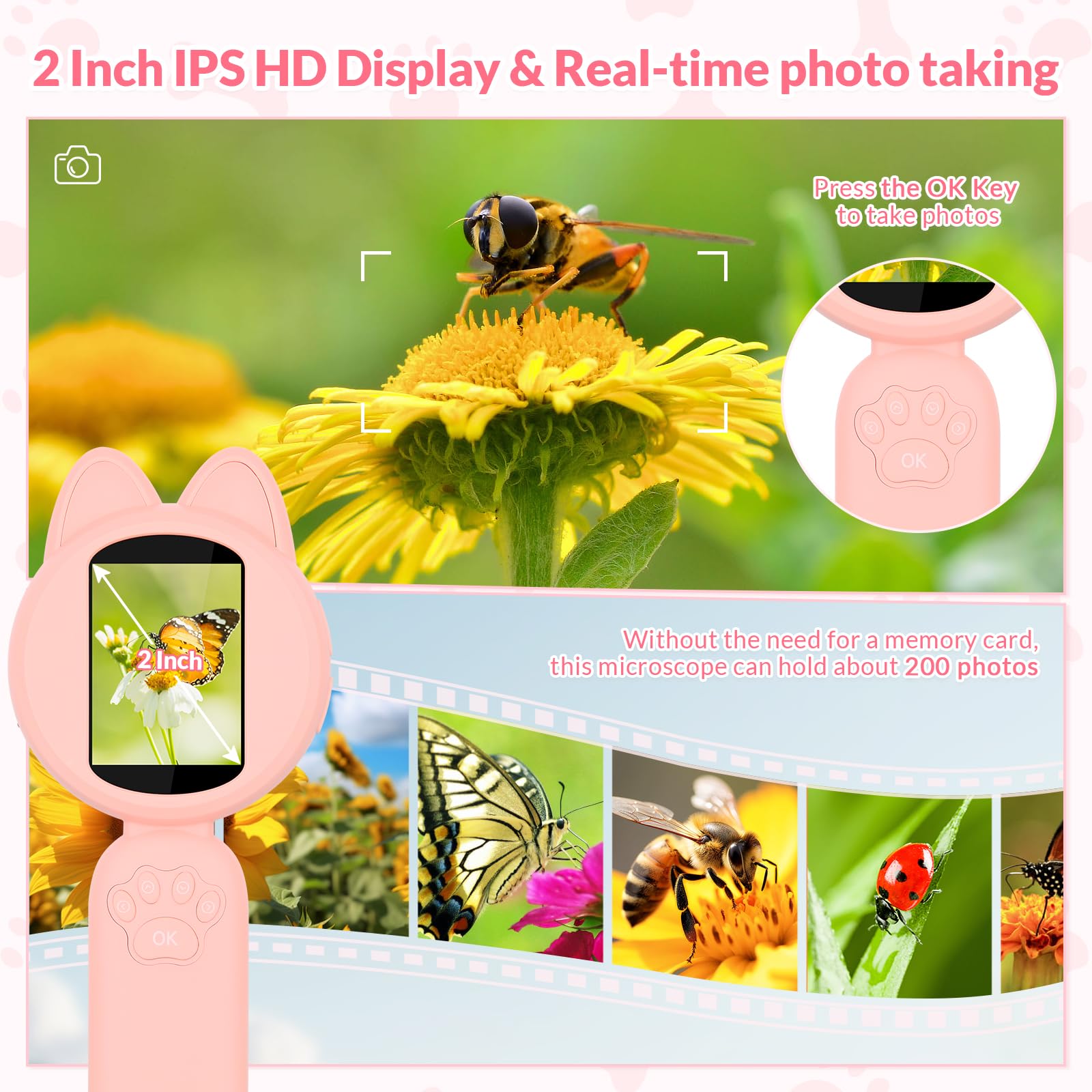 Foto 4 pulgar | Microscopio Portátil Mafiti Mini Pocket Para Niños Con Aumento De 10x - Venta Internacional.