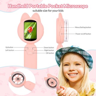 Foto 6 | Microscopio Portátil Mafiti Mini Pocket Para Niños Con Aumento De 10x - Venta Internacional.