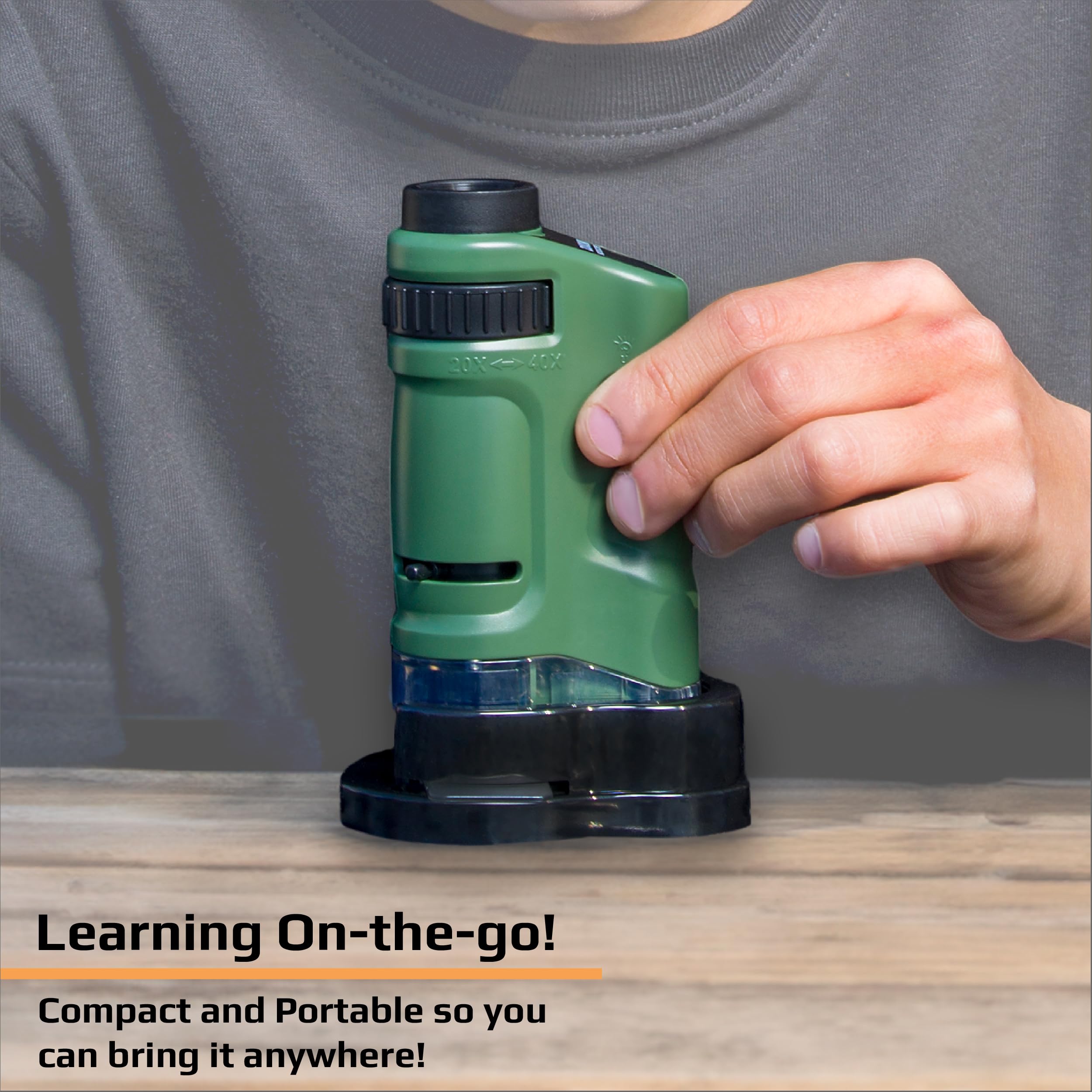 Foto 6 pulgar | Microscopio Carson Microbrite, Zoom 20x40x, Bolsillo Con Luz Led - Venta Internacional.
