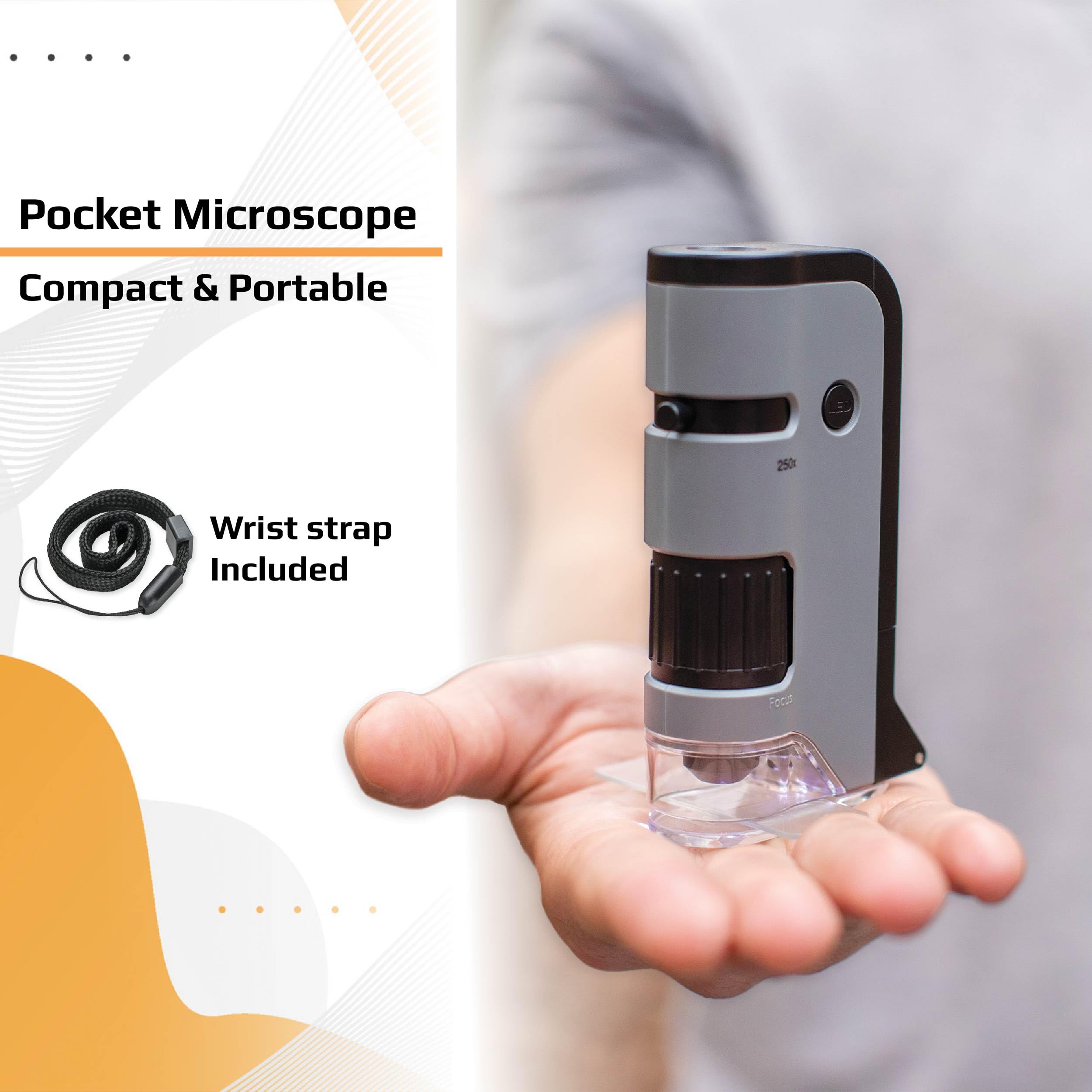 Foto 7 pulgar | Microscopio De Bolsillo Carson Microflip 100x-250x Led Uv Con Clip - Venta Internacional.