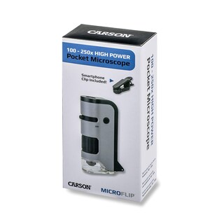 Foto 7 | Microscopio De Bolsillo Carson Microflip 100x-250x Led Uv Con Clip - Venta Internacional.
