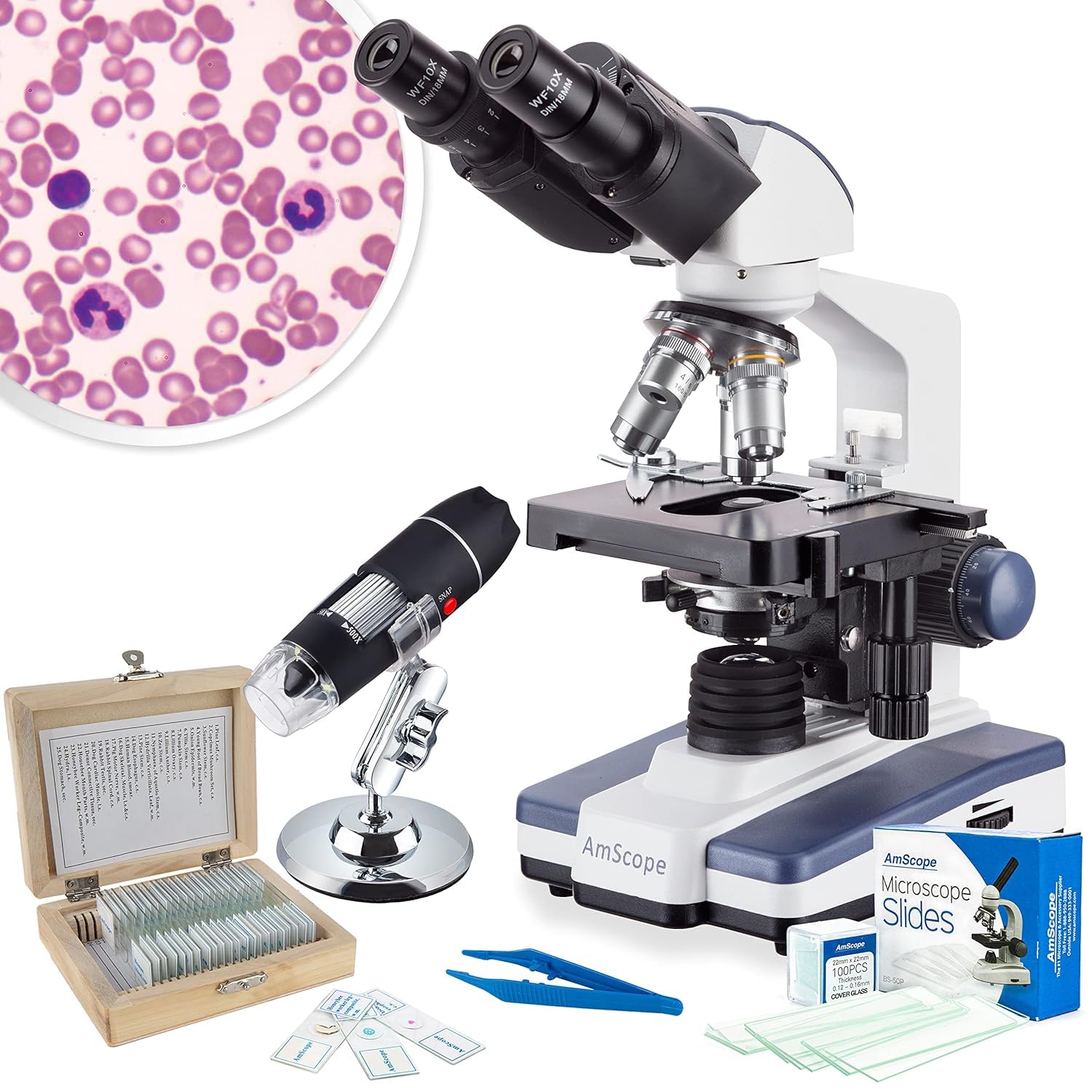 Foto 1 | Microscopio Amscope Serie B120 Para Estudiantes Y Profesionales - Venta Internacional.