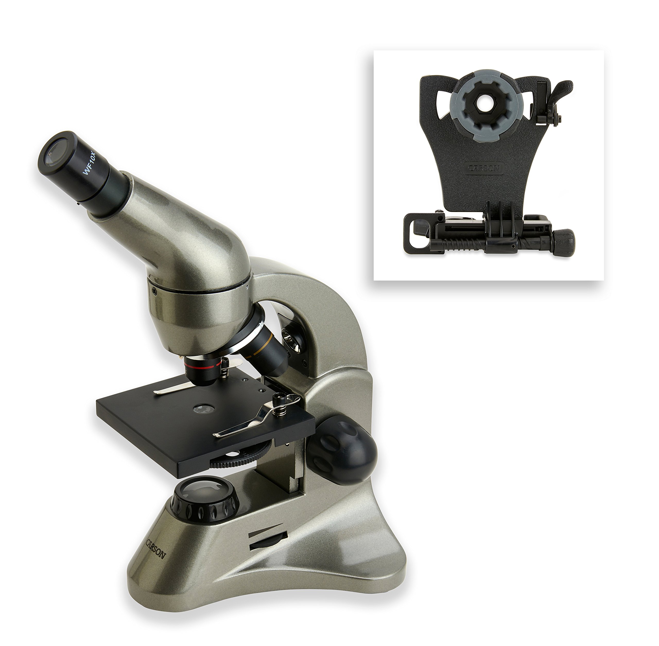 Foto 3 pulgar | Microscopio Carson Beginner 40x-400x Con Adaptador Para Smartphone - Venta Internacional.