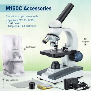 Foto 2 | Microscopio Amscope Serie M150 Monocular Led Portátil 40x-1000x - Venta Internacional.