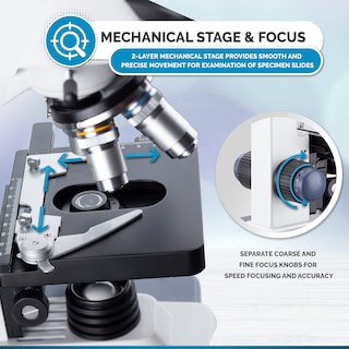 Foto 4 | Microscopio Amscope Serie B120c Para Estudiantes Y Profesionales - Venta Internacional.