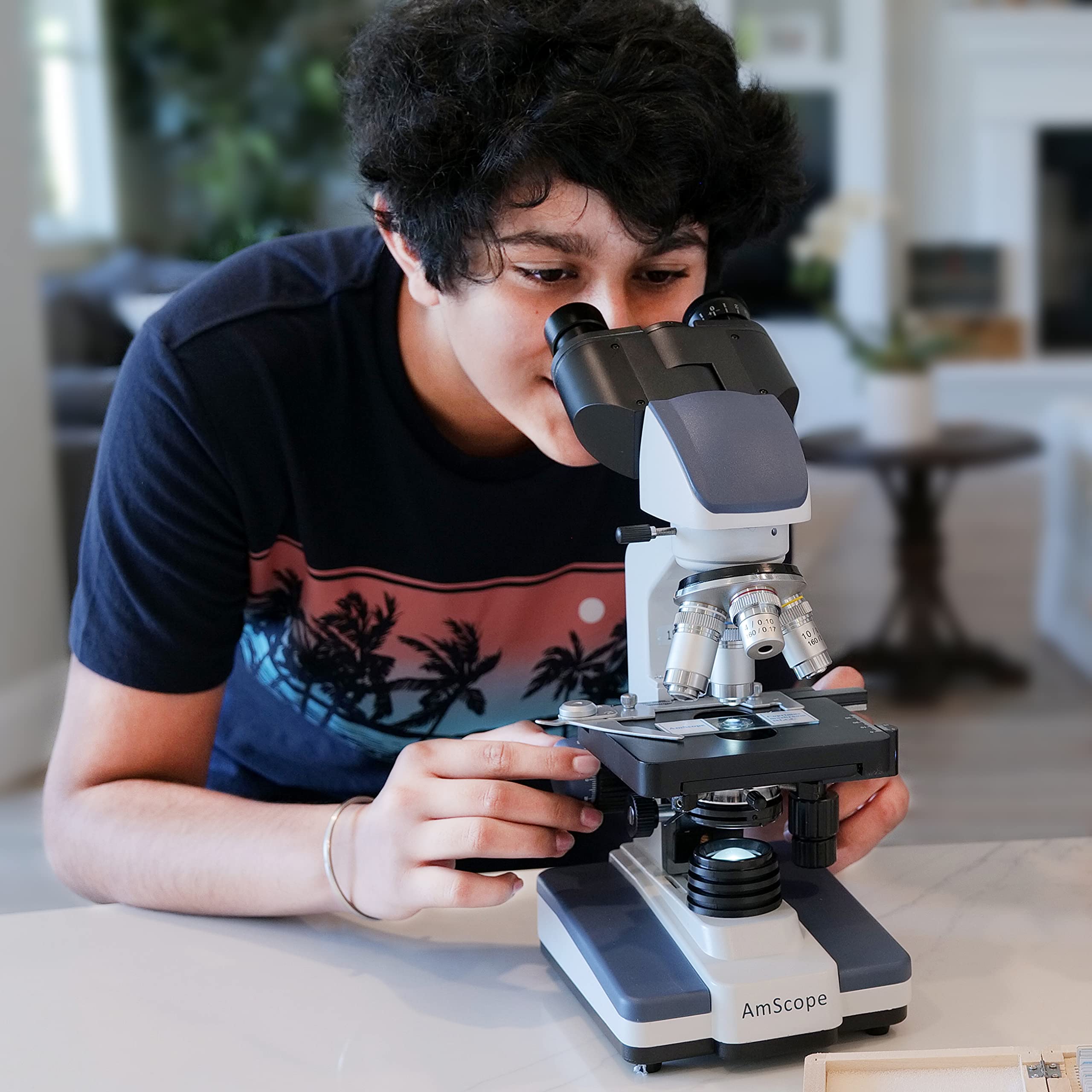 Foto 7 | Microscopio Amscope Serie B120c Para Estudiantes Y Profesionales - Venta Internacional.