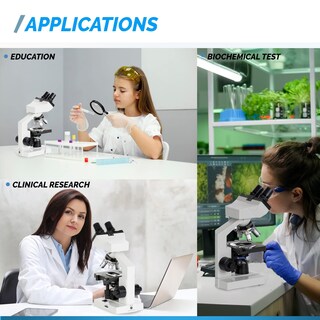Foto 7 | Microscopio Compuesto Binocular Led Serie Omax M82e De Laboratorio - Venta Internacional.