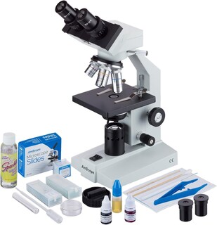 Foto 1 | Microscopio Biológico Amscope B100c-sp14-cls-50p100s 40x-2500x - Venta Internacional.