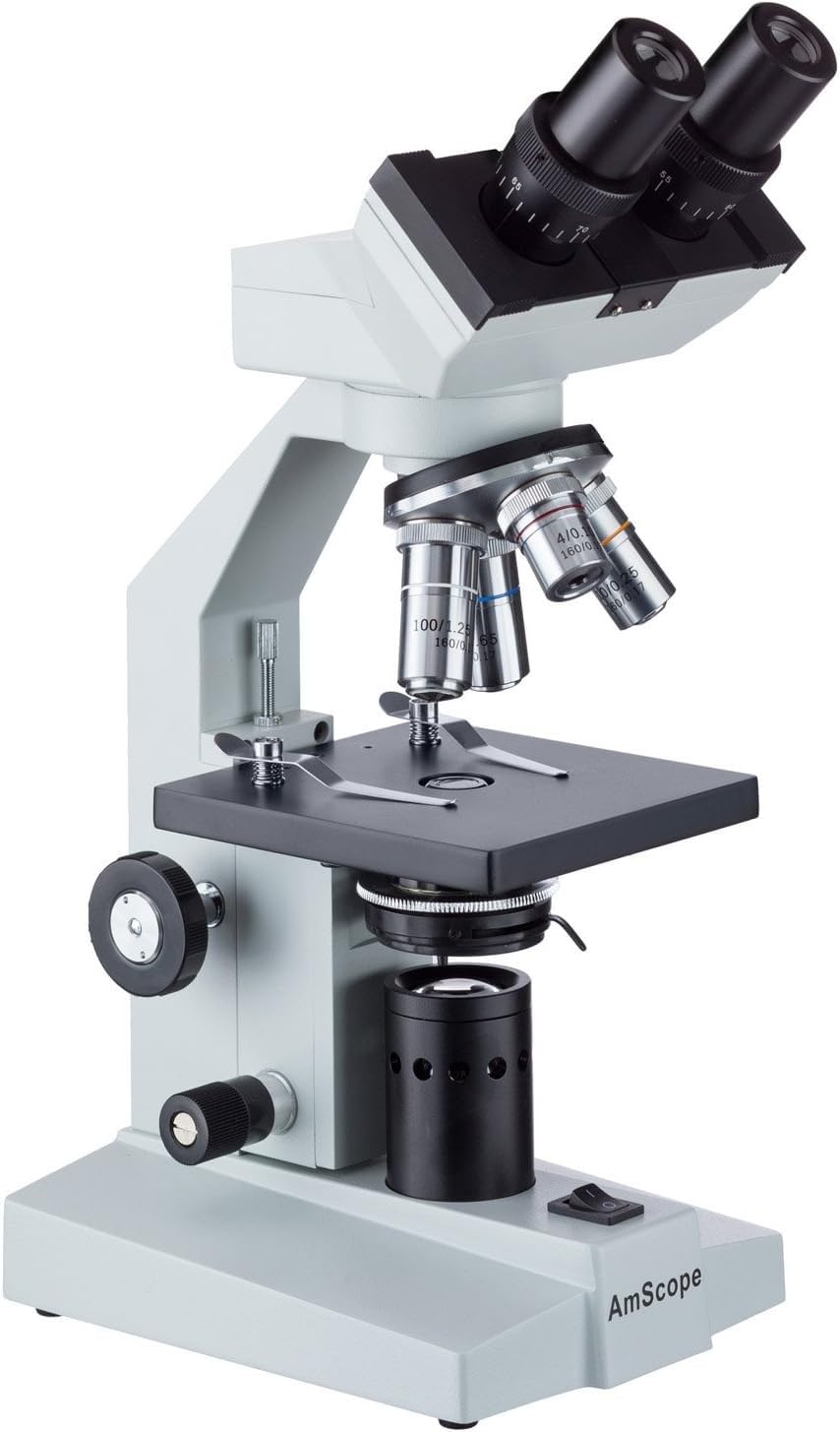 Foto 4 pulgar | Microscopio Biológico Amscope B100c-sp14-cls-50p100s 40x-2500x - Venta Internacional.