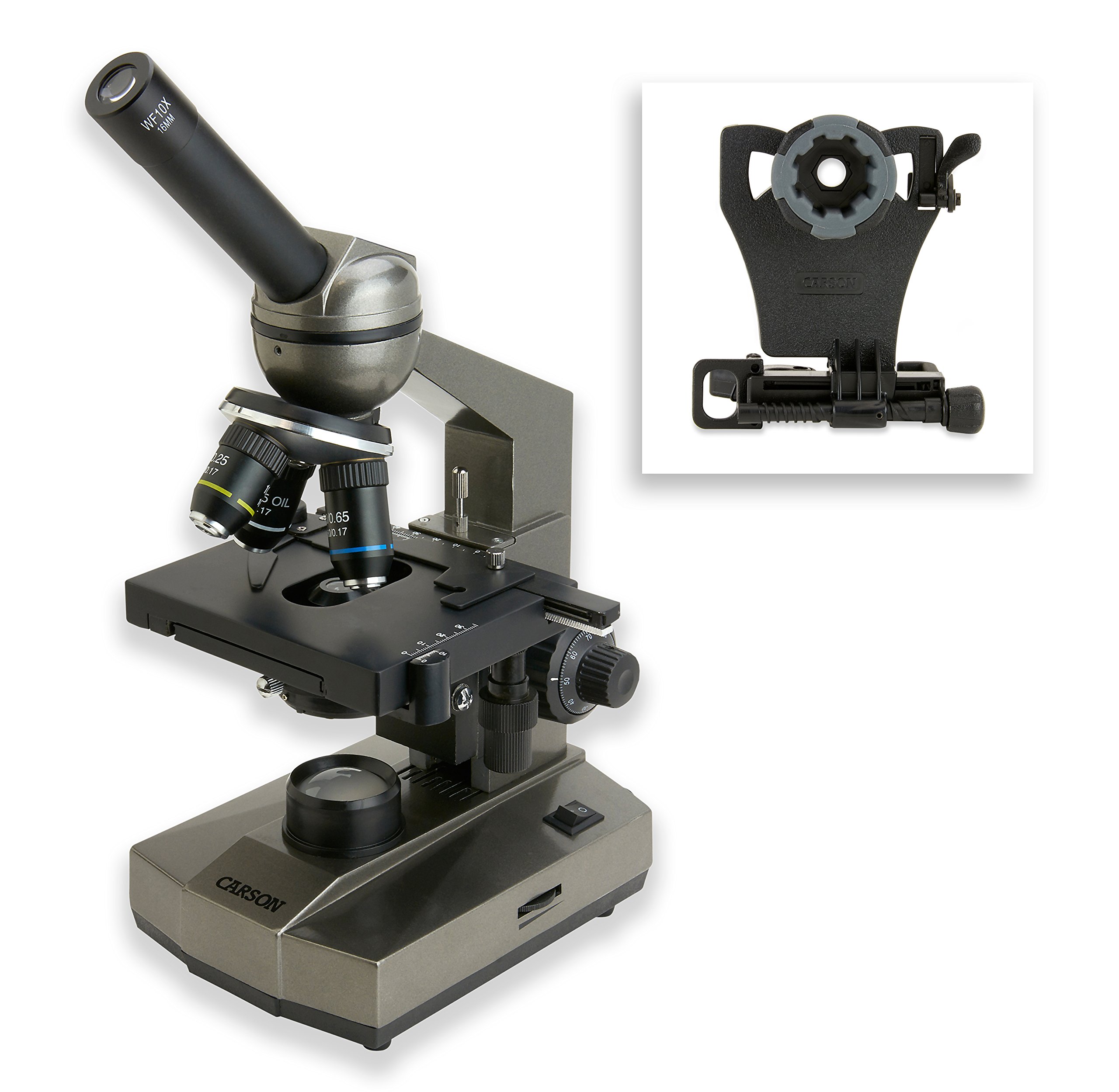 Foto 3 pulgar | Microscopio Carson Beginner 100-1000x Compound Ms-100sp - Venta Internacional.