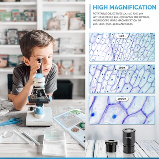 Foto 5 | Microscopio Amscope M162c-2l-wm-sp14-50p100s 40x-1000x - Venta Internacional.