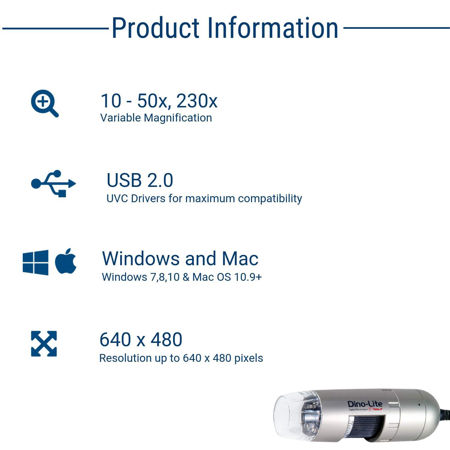 Foto 3 | Microscopio Digital Dino-lite Am3111-0.3mp, 10x - 50x, 230x - Venta Internacional.