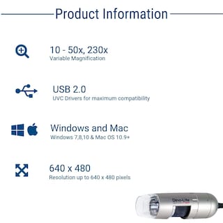 Foto 3 | Microscopio Digital Dino-lite Am3111-0.3mp, 10x - 50x, 230x - Venta Internacional.