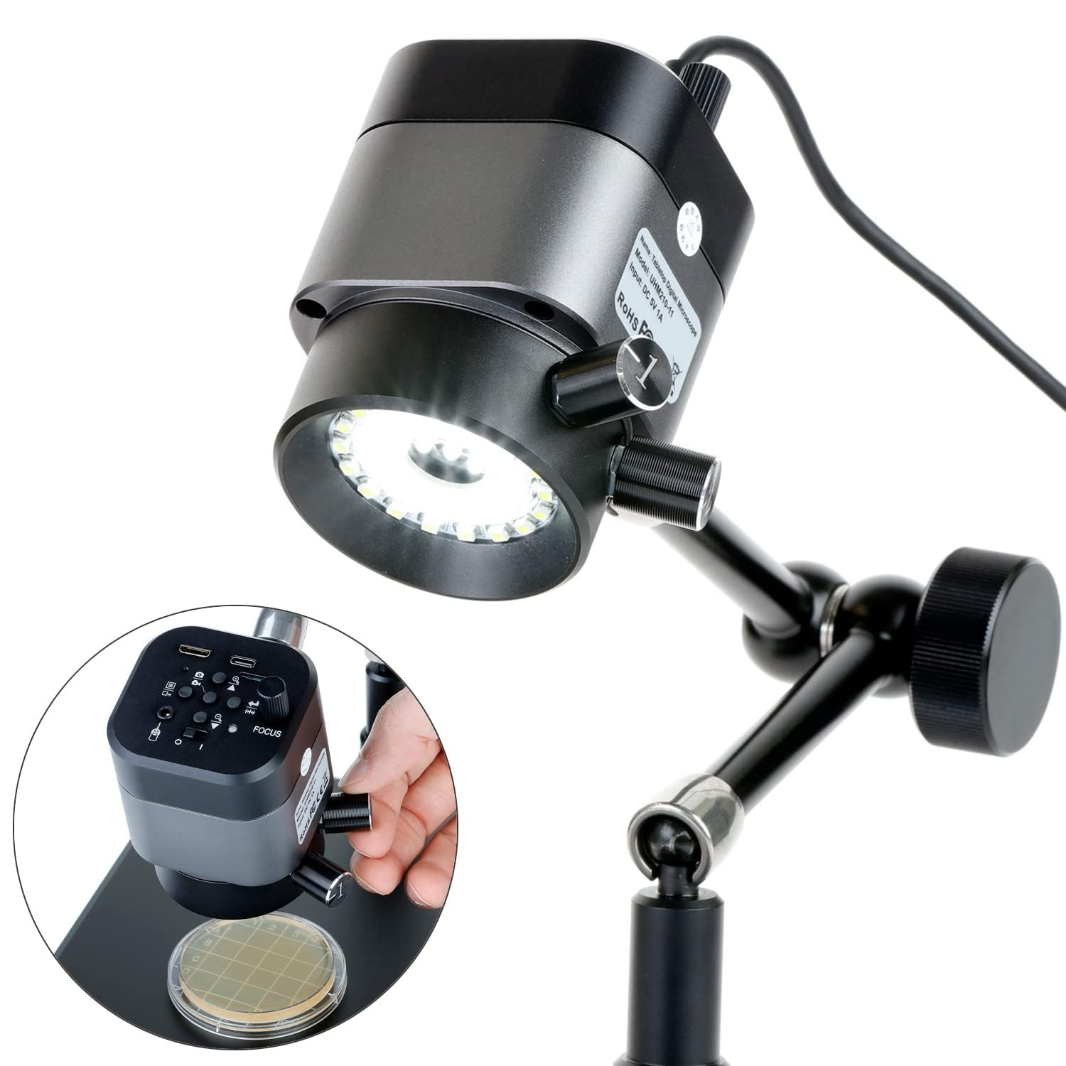 Foto 3 pulgar | Microscopio Digital Amscope Serie Uhm210 1080p 2.0mp Hdmi - Venta Internacional.