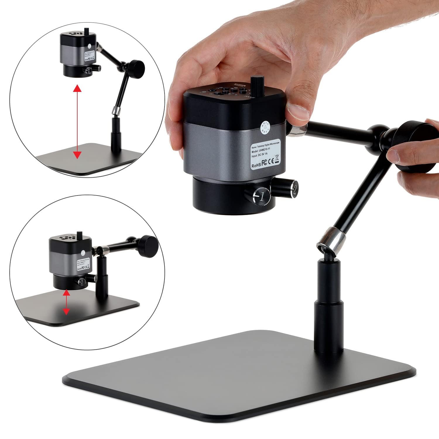 Foto 4 pulgar | Microscopio Digital Amscope Serie Uhm210 1080p 2.0mp Hdmi - Venta Internacional.