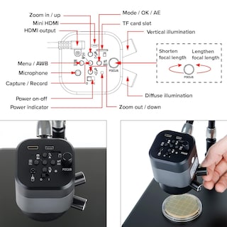 Foto 6 | Microscopio Digital Amscope Serie Uhm210 1080p 2.0mp Hdmi - Venta Internacional.