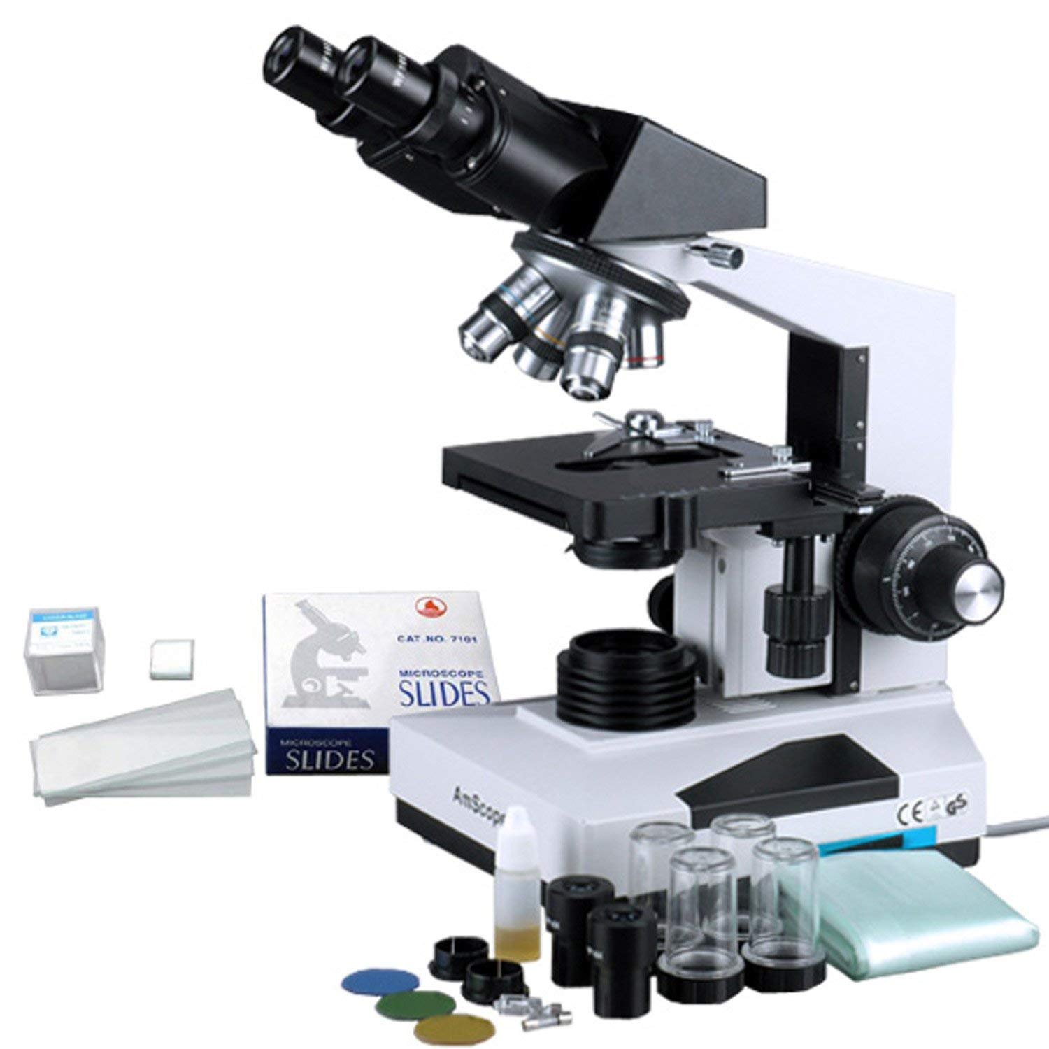Foto 1 | Microscopio Amscope 1600x Compuesto Biológico B490a-50p100s - Venta Internacional.