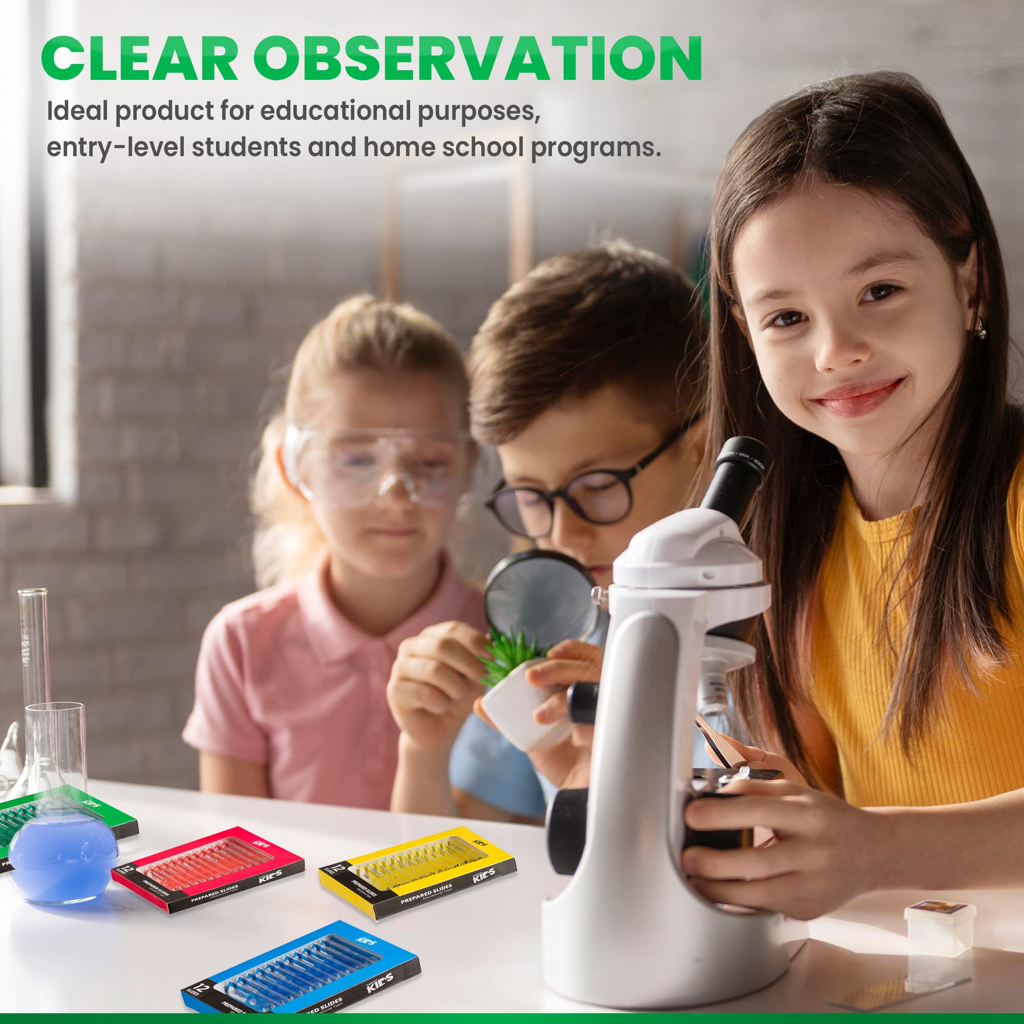 Foto 4 pulgar | Microscopios Amscope Ps-4p12x1-a  48 Unidades  Plástico Para Niños - Venta Internacional.