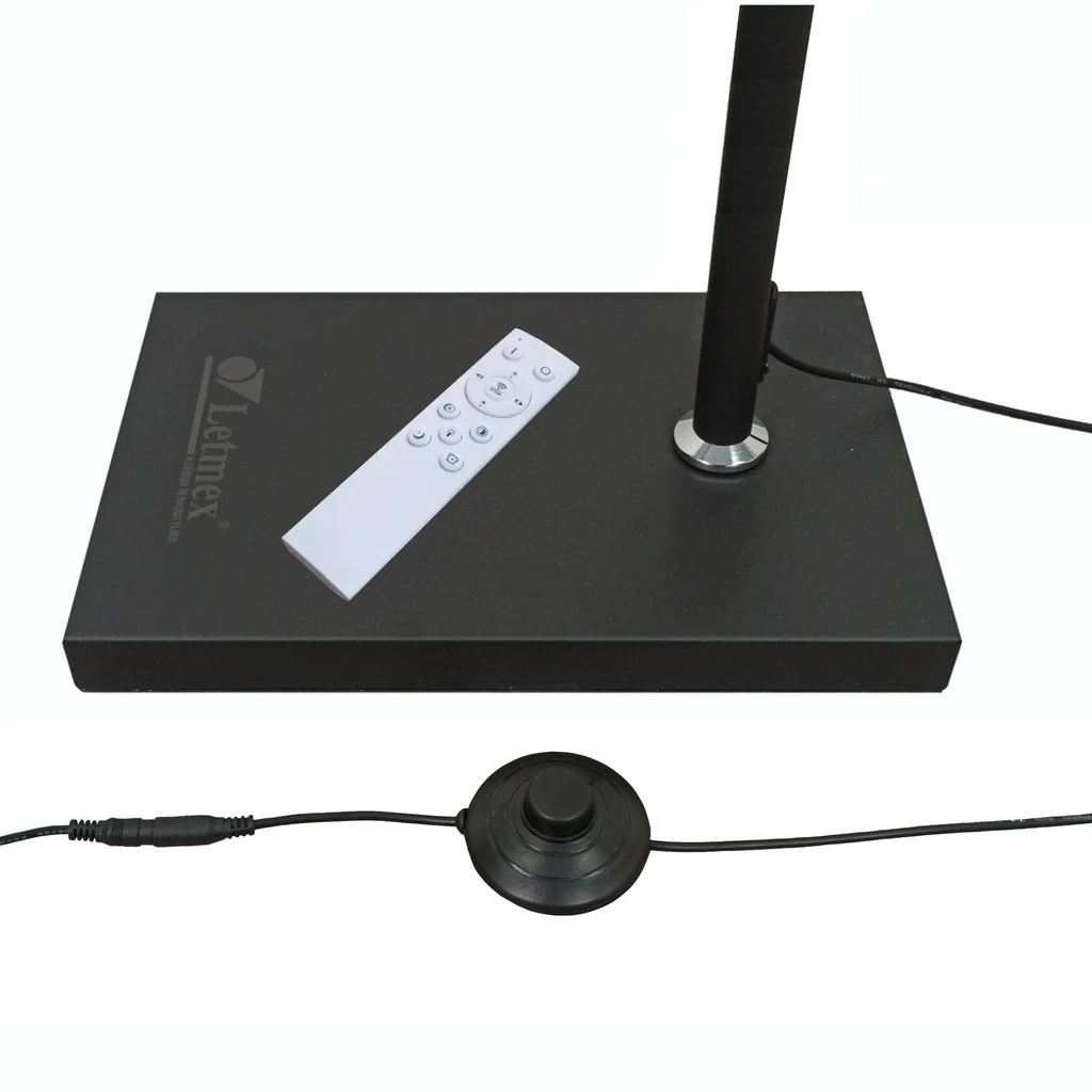 Foto 4 | Lámpara Letmex RL06 Negro Semi Circular LED C Control Remoto