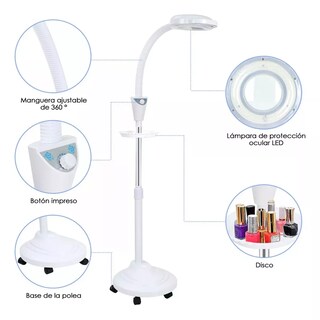 Foto 3 | Lámpara con Lupa 8x Mueble Estética para Pestañasp Eo Safe Imports Esi-14703 Blanco