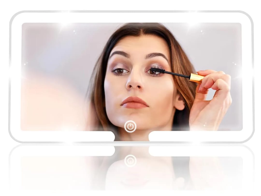Espejo De Maquillaje De Visera De Coche Con 3 Modos Luz Led $552