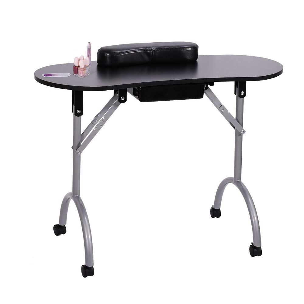 Foto 1 | Mesa Portátil VANLIG BAKU color Negro para Aplicación de Uñas