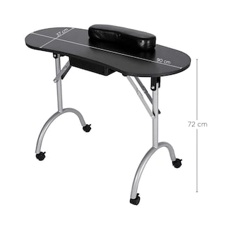 Foto 5 | Mesa Portátil VANLIG BAKU color Negro para Aplicación de Uñas