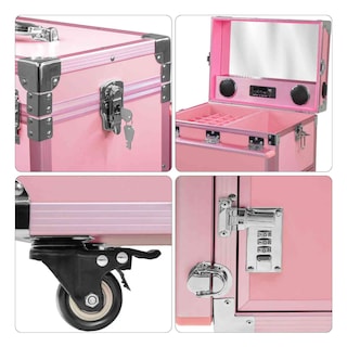 Foto 3 | Mesa Manicura Plegable Nanofort con Bluetooth/Usb/Bocinas color Rosa