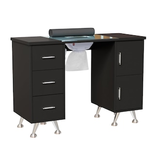 Foto 1 | Mesa de Manicura con Colector de Polvo Eléctrico Vanlig Negra