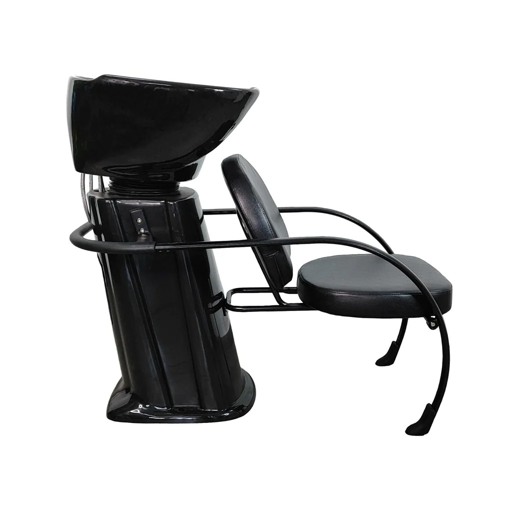 Foto 3 pulgar | Lavacabezas Barberia Estetica Tarja Ceramica Negro C22 Letmex