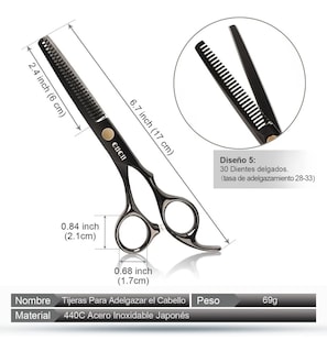 Foto 2 | Tijeras de Barbero más Kit Cortadoras de Cabello