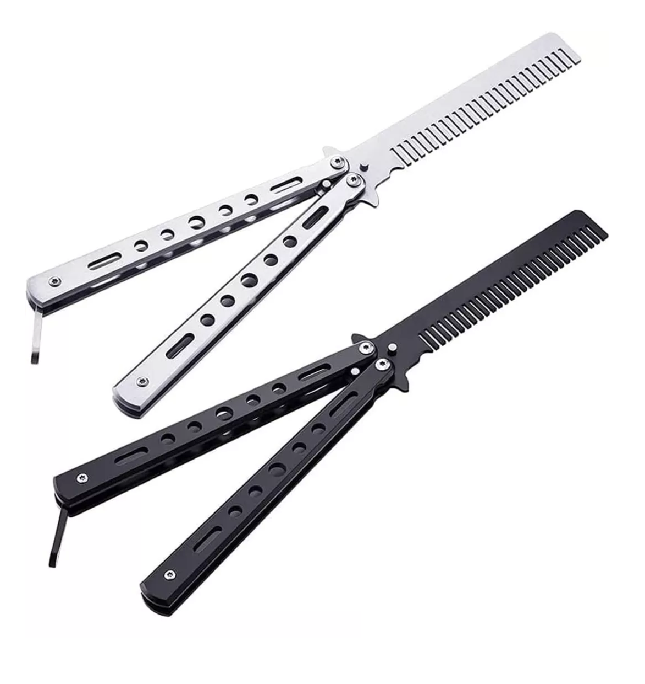 Foto 1 | Peines de Entrenamiento Cuchillo Mariposa Acero Inoxidable