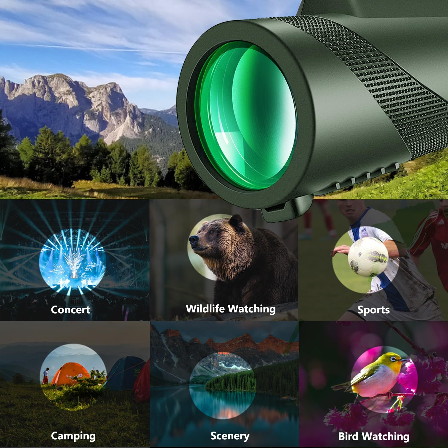 Foto 5 | Telescopio Monocular MD.Life 80x100 HD con Adaptador para Smartphone - Venta Internacional