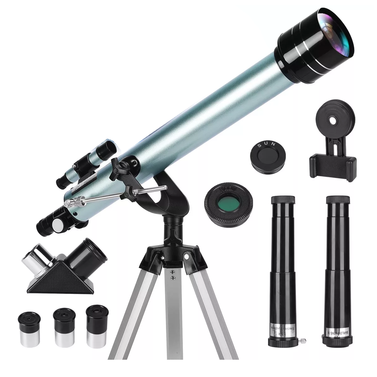 Telescopio Astronómico Profesional 60/700mm Monocular 525x  Eo Safe Imports Esi-14125 Multicolor