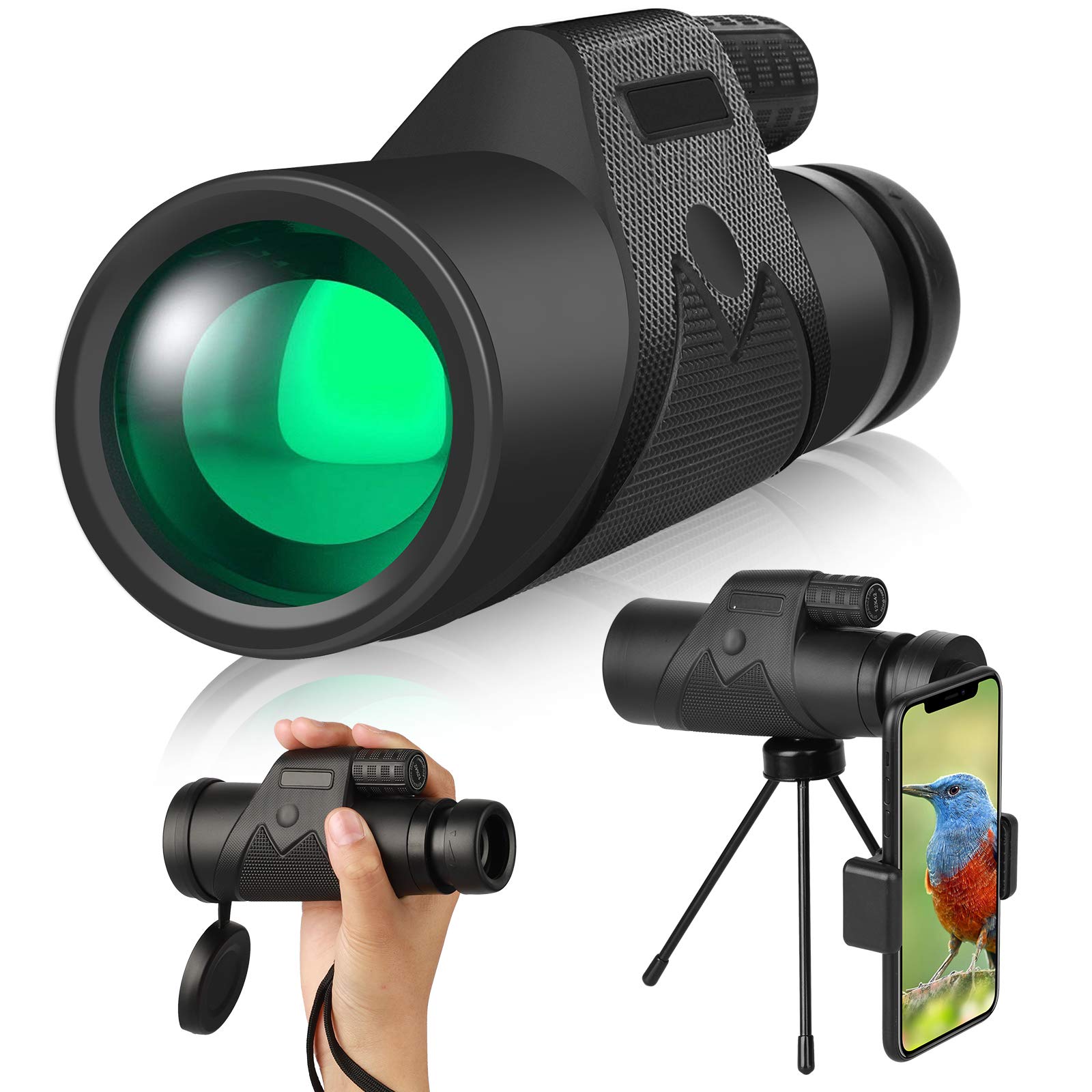 Foto 2 pulgar | Telescopio Monocular Eeekit 12x42 Con Soporte Y Trípode Para Smartphone - Venta Internacional.