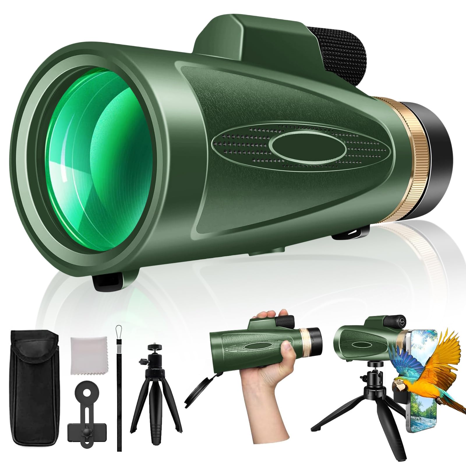 Telescopio Monocular Md.life 80x100 Hd Para Adultos Con Trípode - Venta Internacional.