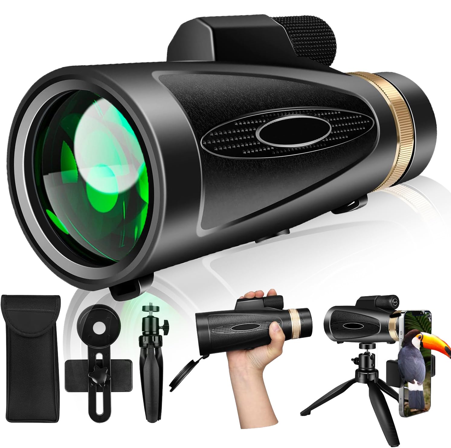 Telescopio Monocular Md.life 80x100 De Alta Potencia Con Adaptador - Venta Internacional.