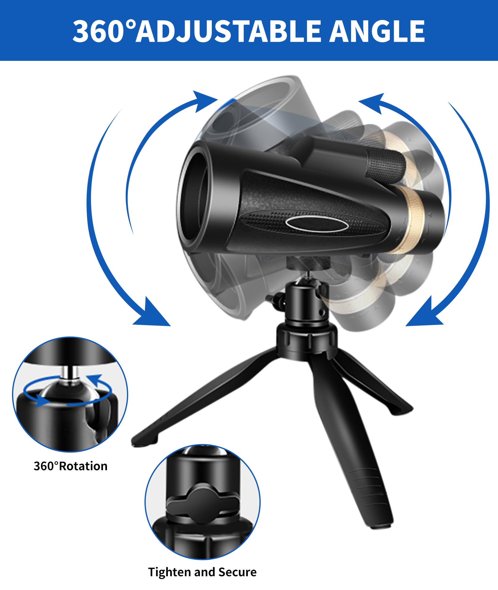 Foto 4 | Telescopio Monocular Md.life 80x100 De Alta Potencia Con Adaptador - Venta Internacional.